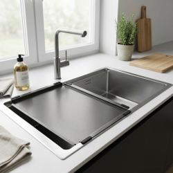 Pure.Sink Comfort Gunmetal Mobile Drip Tray, 430x325mm, for Sink, PEXTRAY-61